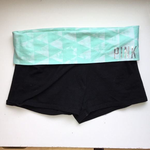 PINK Victoria's Secret Pants - Pink fold over yoga shorts